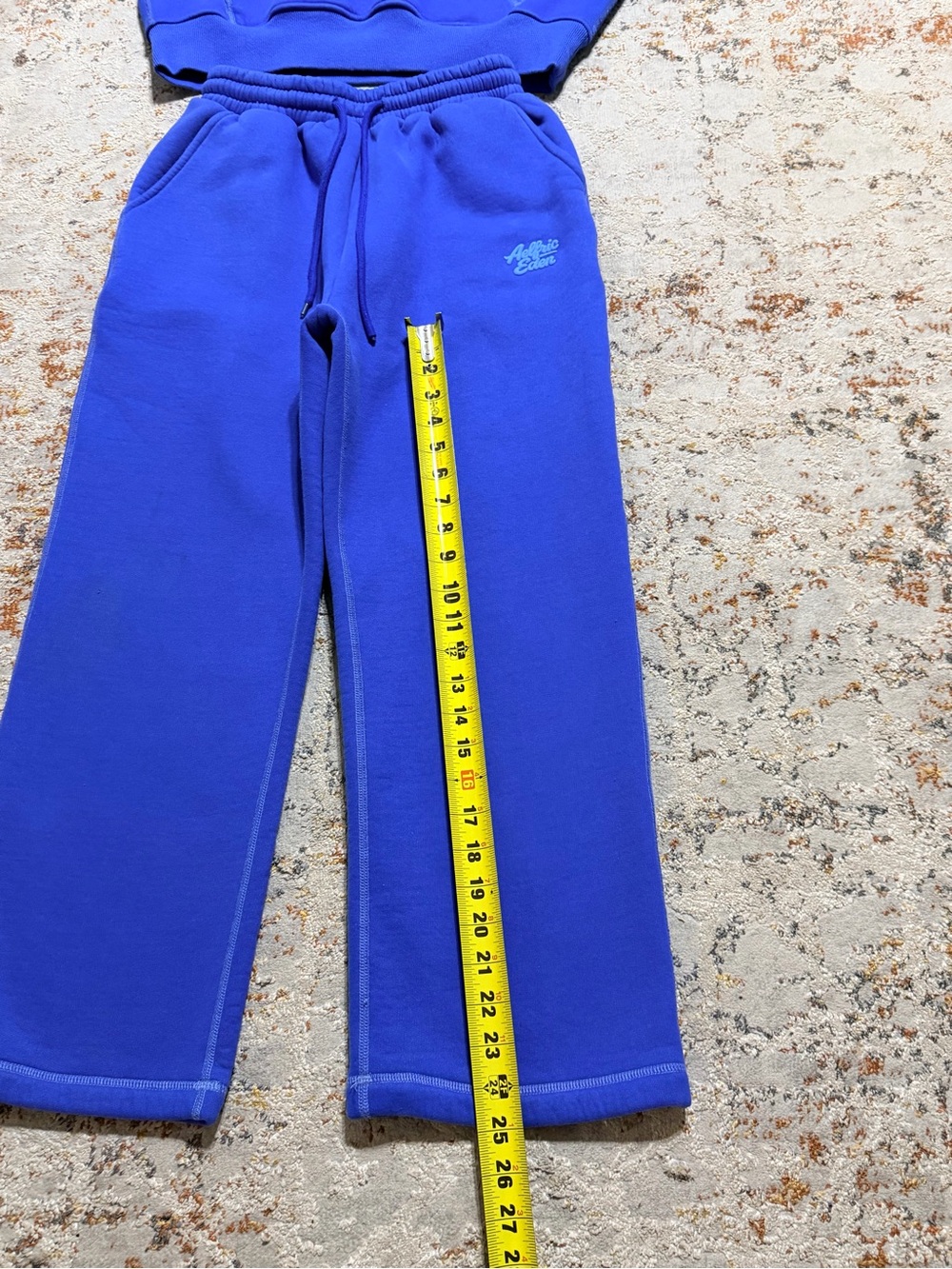 Aelfric Eden Baggy Hoodie sweatpants Set size XS blue - Picture 5 of 15